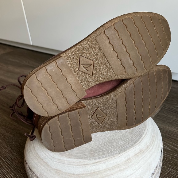 Sperry Maya Ronan Mid Calf Slouchy Leather Boot in Rust 7 - Picture 13 of 15